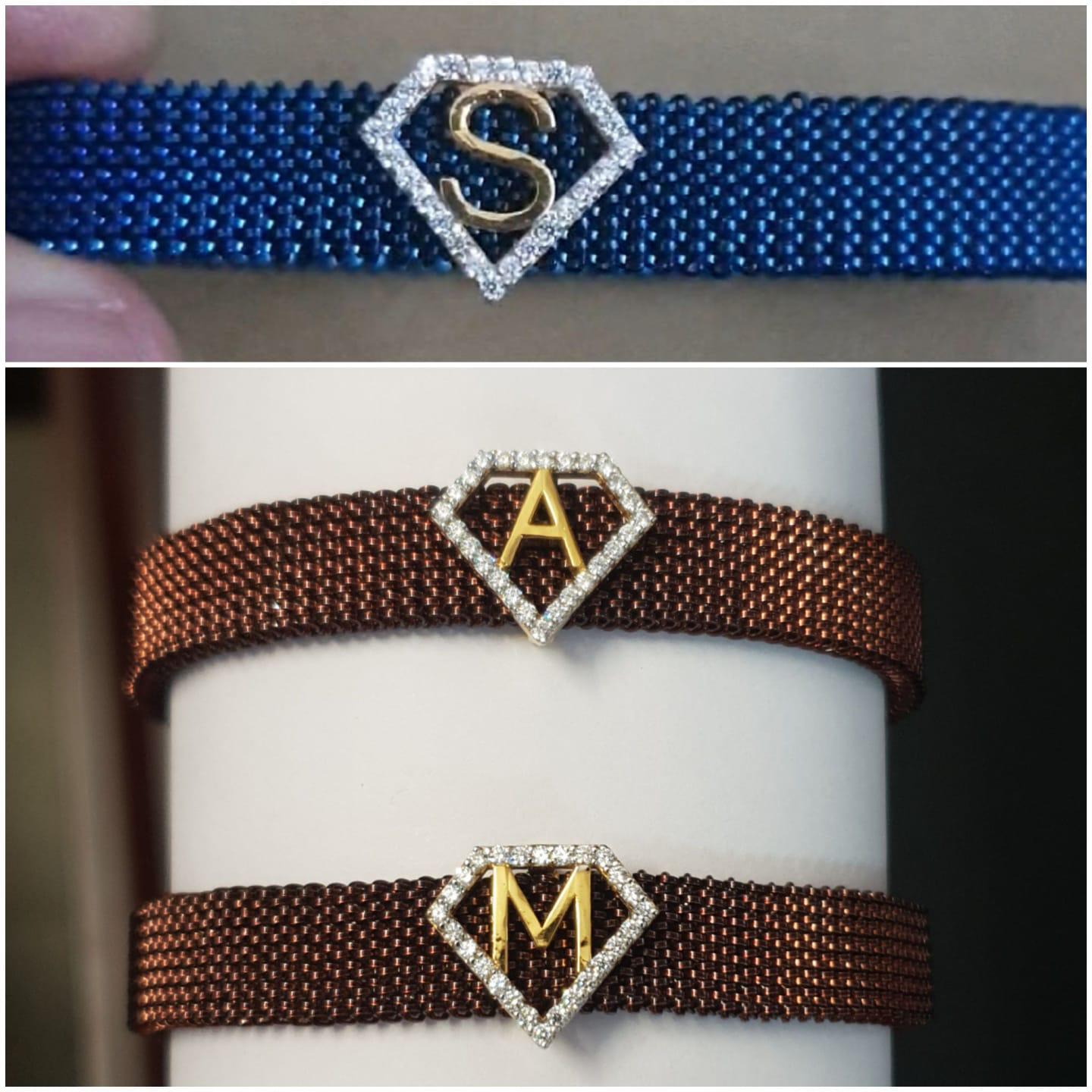 Designer Stretchable Gold Bracelets